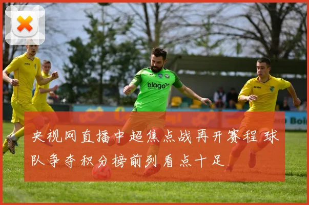 央视网直播中超焦点战再开赛程 球队争夺积分榜前列看点十足